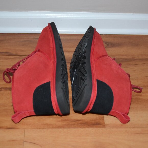 Share UGG Mens Neumel Graphic Outline 1130715 Round Toe Red Chukka Boot Size US - Picture 6 of 10